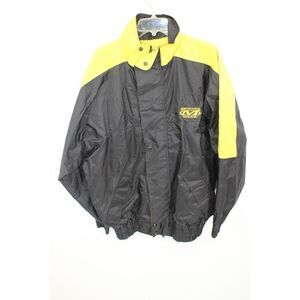 Mechanic Wear Black/Yellow Windbreaker Jacket Size L Mens